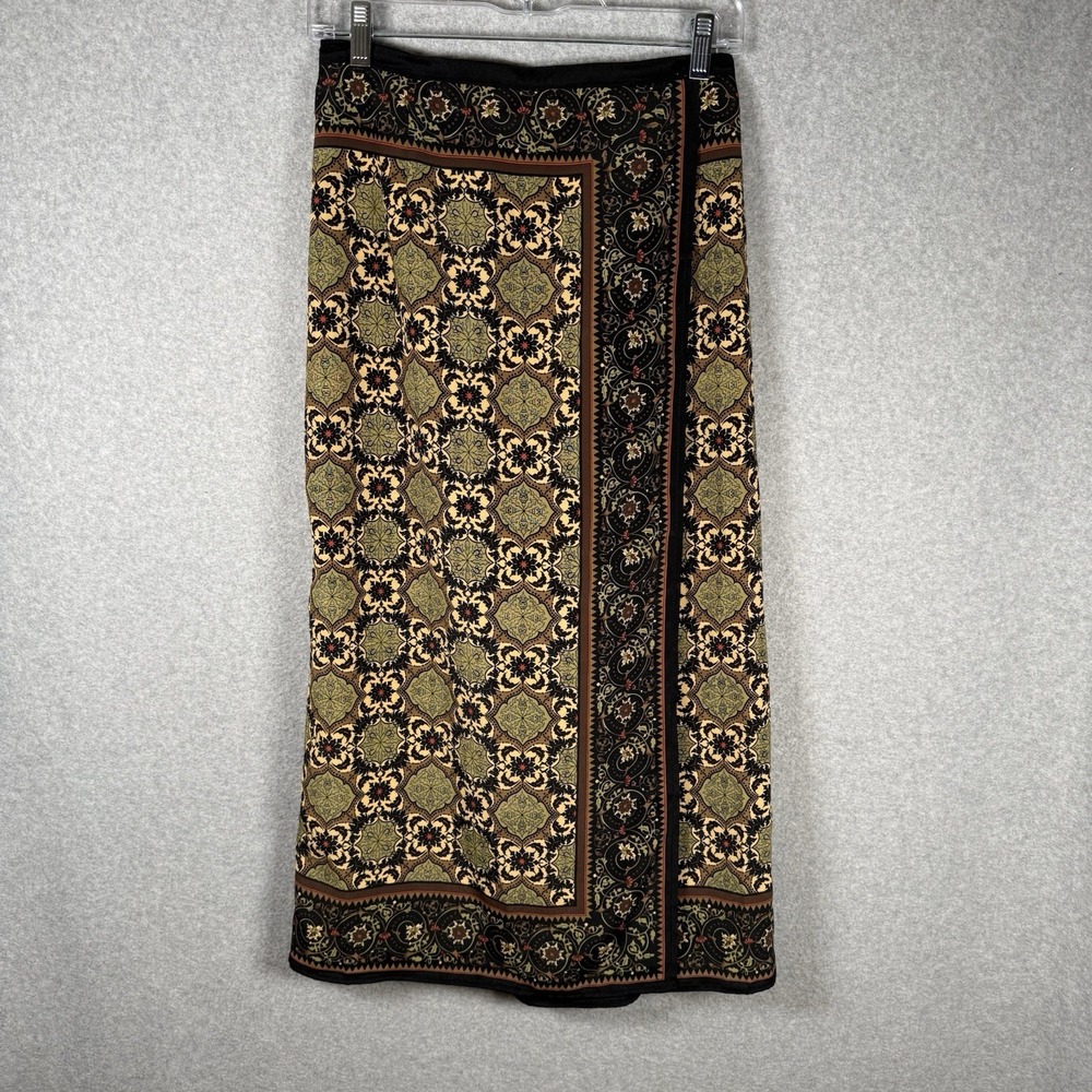 Sag Harbor Skirt Womens 8 Vintage 90s Boho Midi‎ Wrap Tapestry